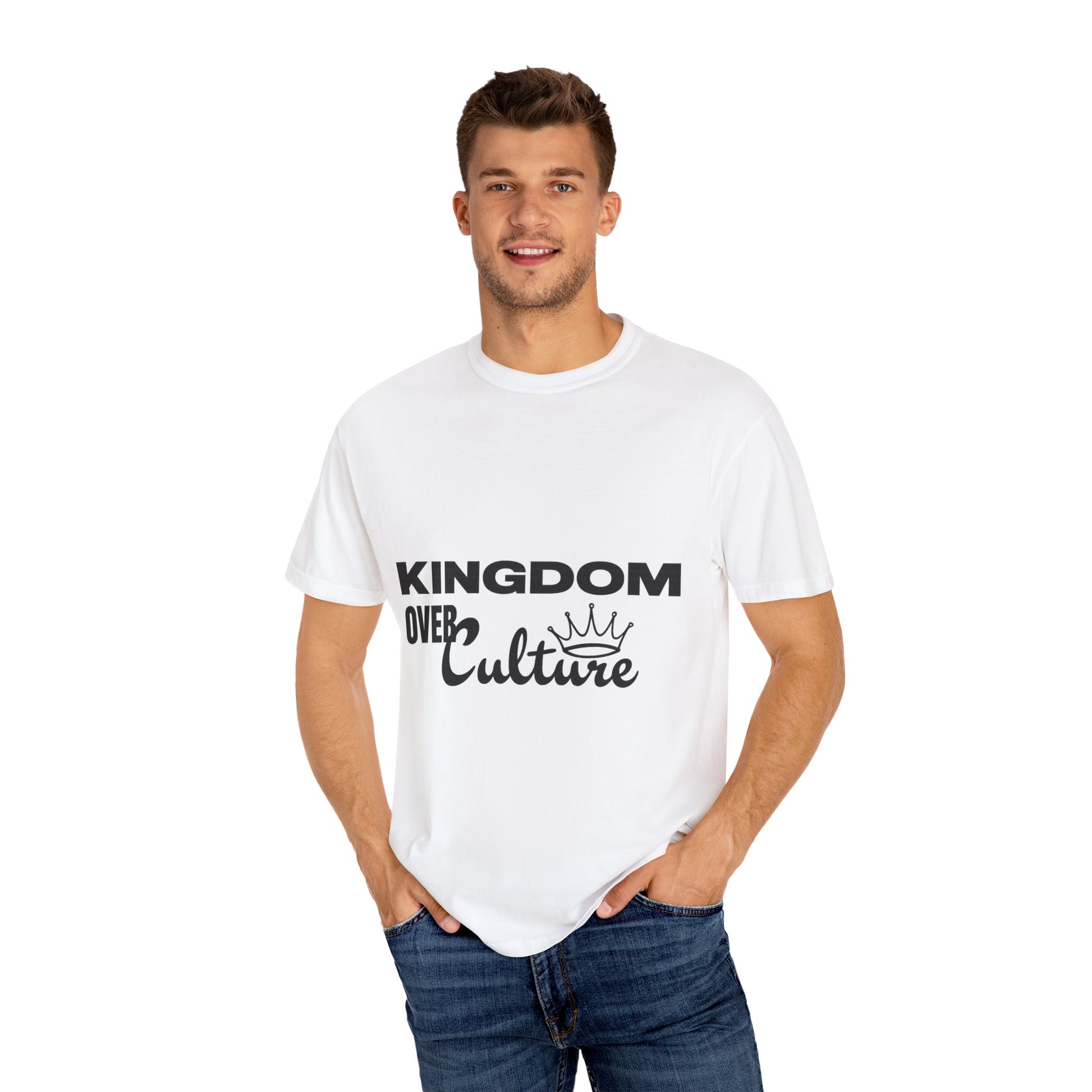 AARQ “Kingdom over Culture” Unisex Garment-Dyed T-shirt