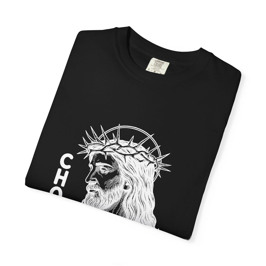 “Chosen Loved” by AARQ Unisex Garment-Dyed T-shirt - Faith-Inspired Tee for Christians, Perfect Gift for Religious Occasions, Spiritual Wear