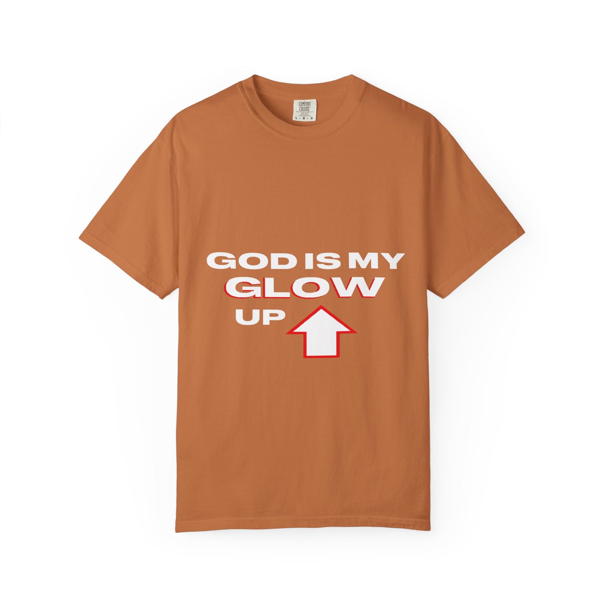 "God is My Glow Up" StreetReady Motivational T-Shirt, Inspirational Tee, Casual Wear, Gift for Him/Her, Spiritual Apparel, Everyday Comfort