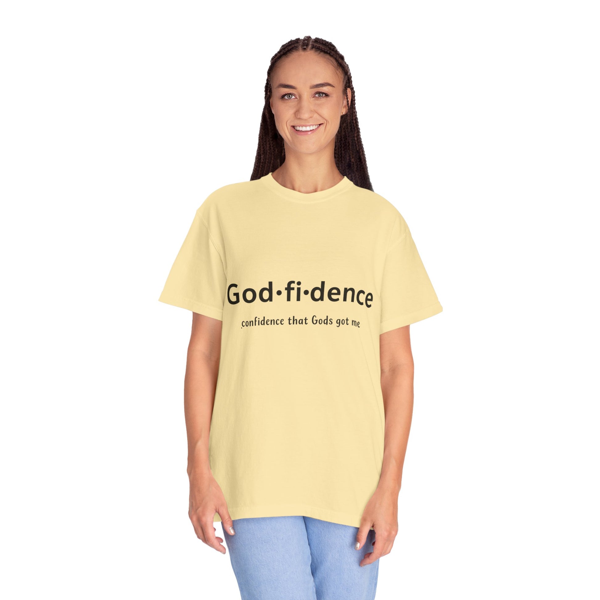 AARQ StreetReady Collection Faith-Inspired Unisex T-Shirt, Godfidence Tee.