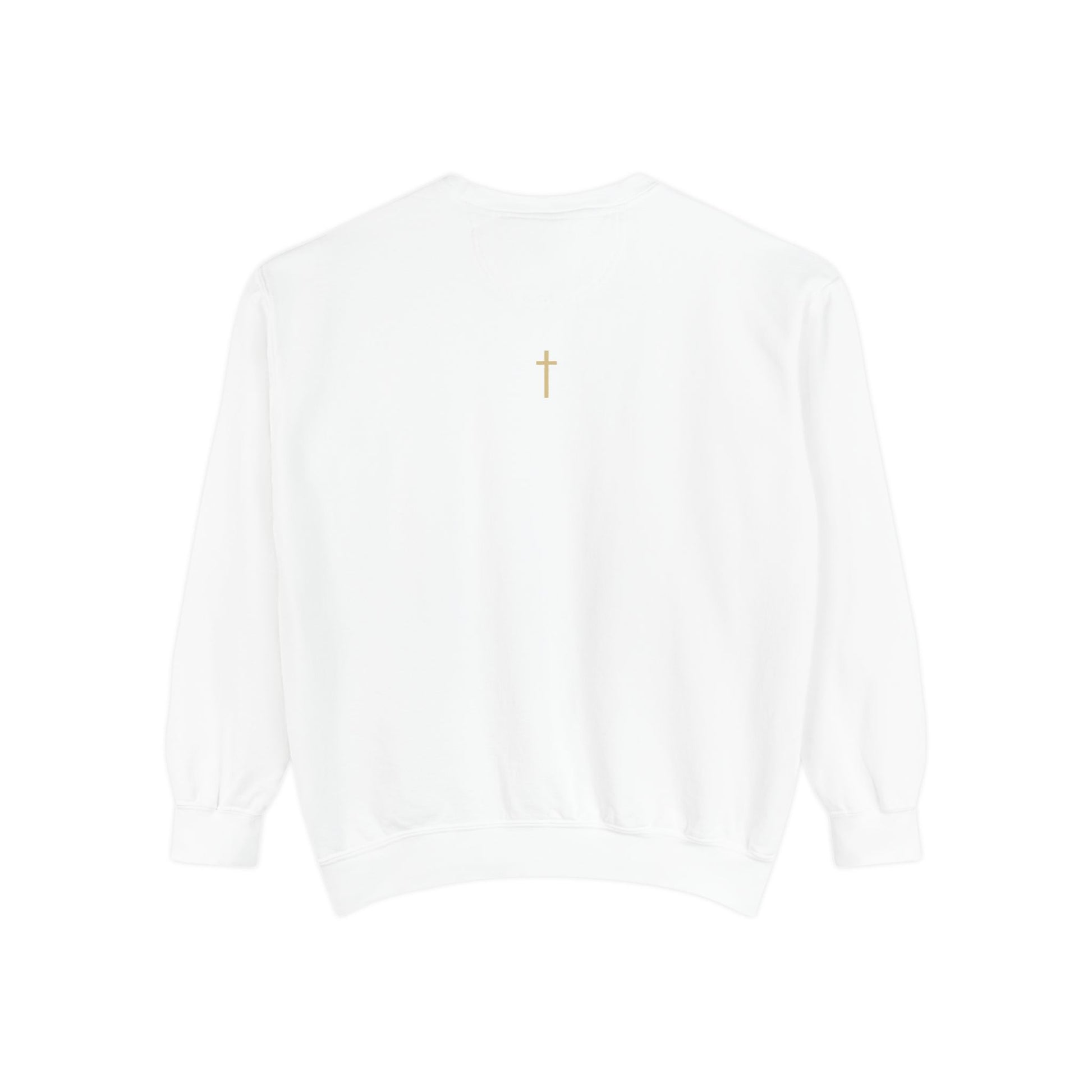 AARQ Garment-Dyed Unisex Sweatshirt with Minimalist Logo, Casual Fashion, Cozy Gift, Comfortable Layer, Trendy Streetwear