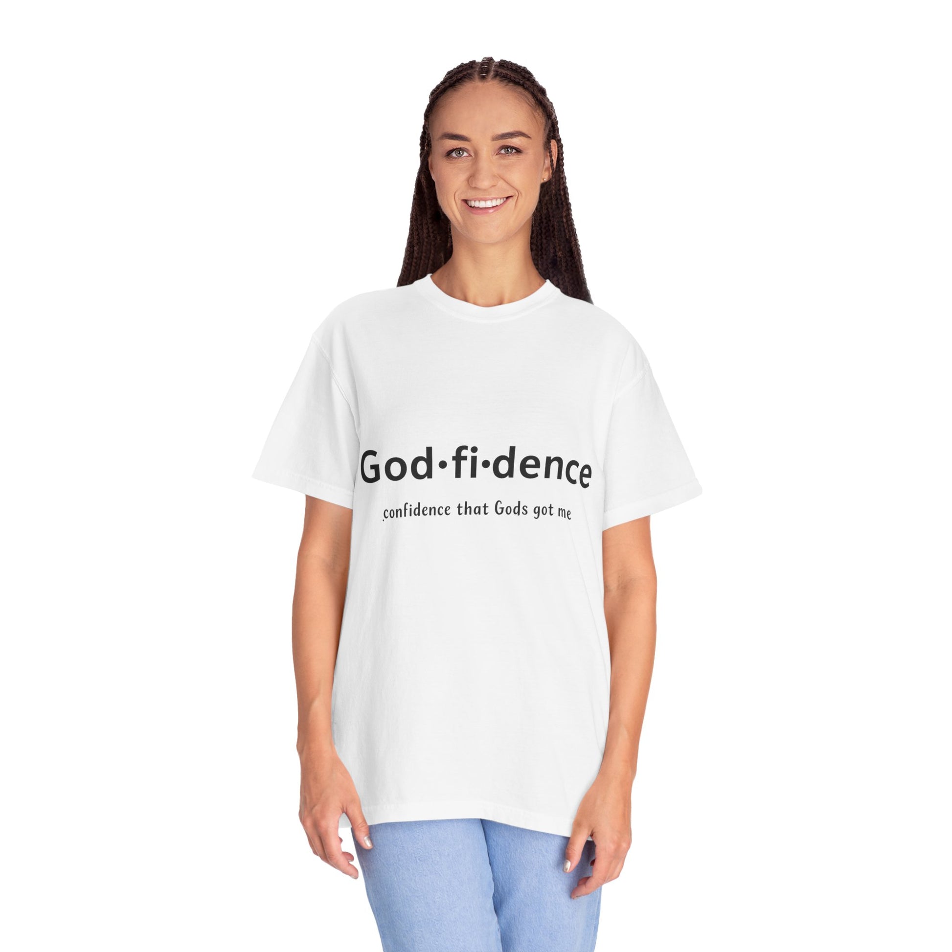 AARQ StreetReady Collection Faith-Inspired Unisex T-Shirt, Godfidence Tee.