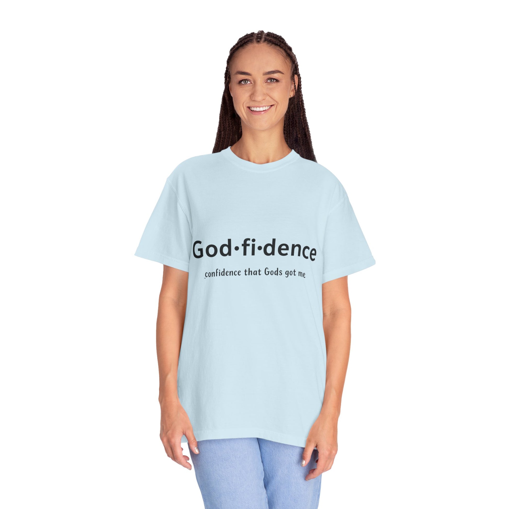 AARQ StreetReady Collection Faith-Inspired Unisex T-Shirt, Godfidence Tee.