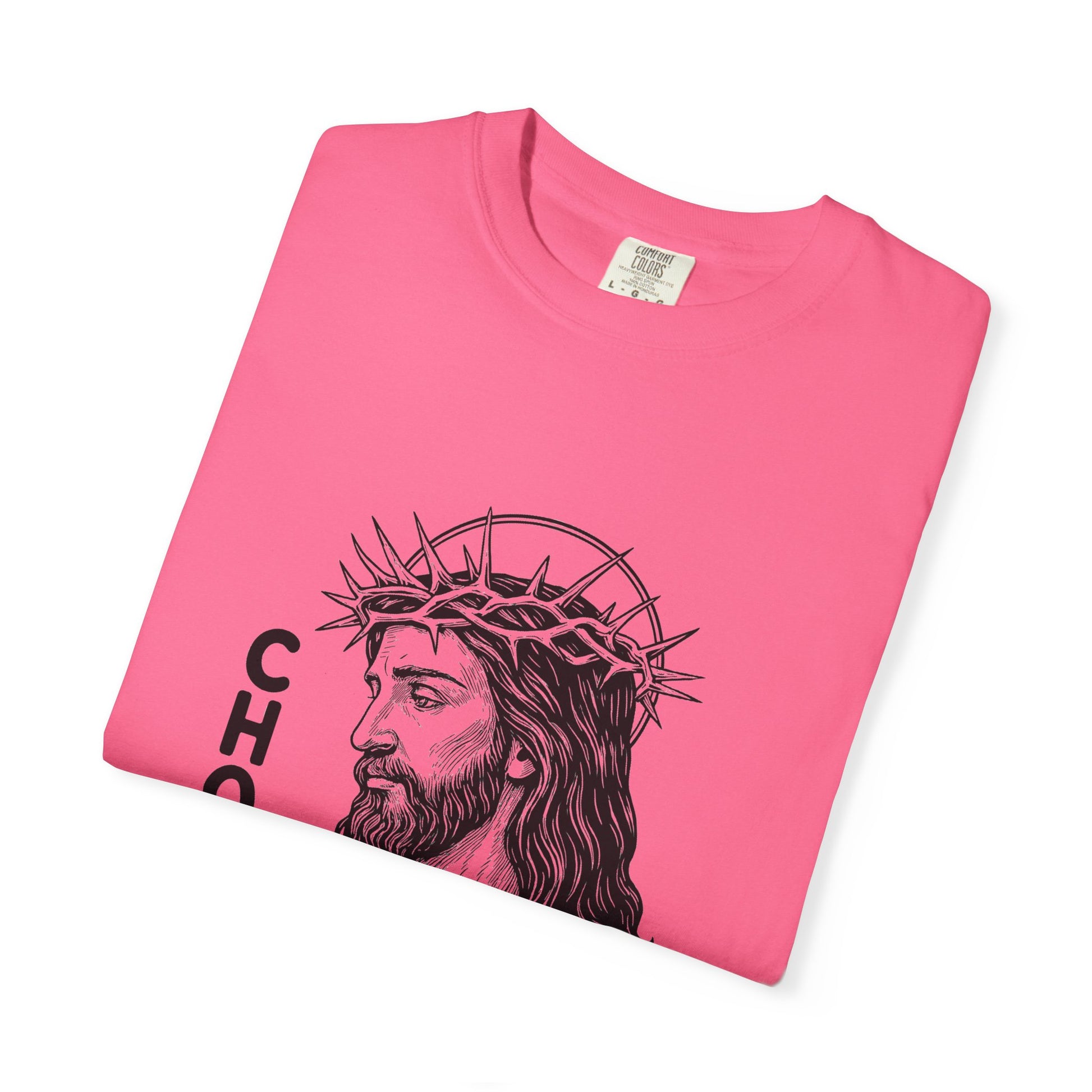 “Chosen Loved” by AARQ Unisex Garment-Dyed T-shirt - Faith-Inspired Tee for Christians, Perfect Gift for Religious Occasions, Spiritual Wear