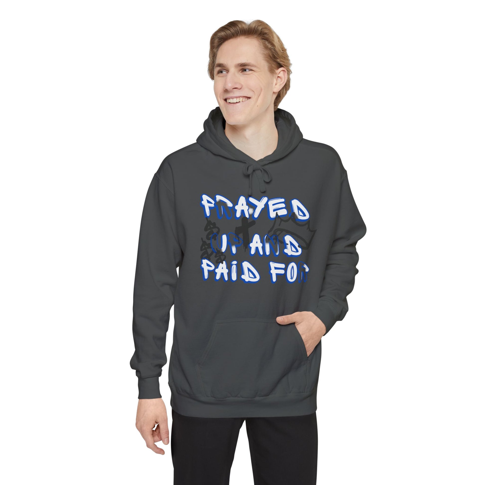 AARQ Unisex Hoodie "Prayed Up and Paid For" - Cozy Casual Wear, Spiritual Gift, Streetwear Collection