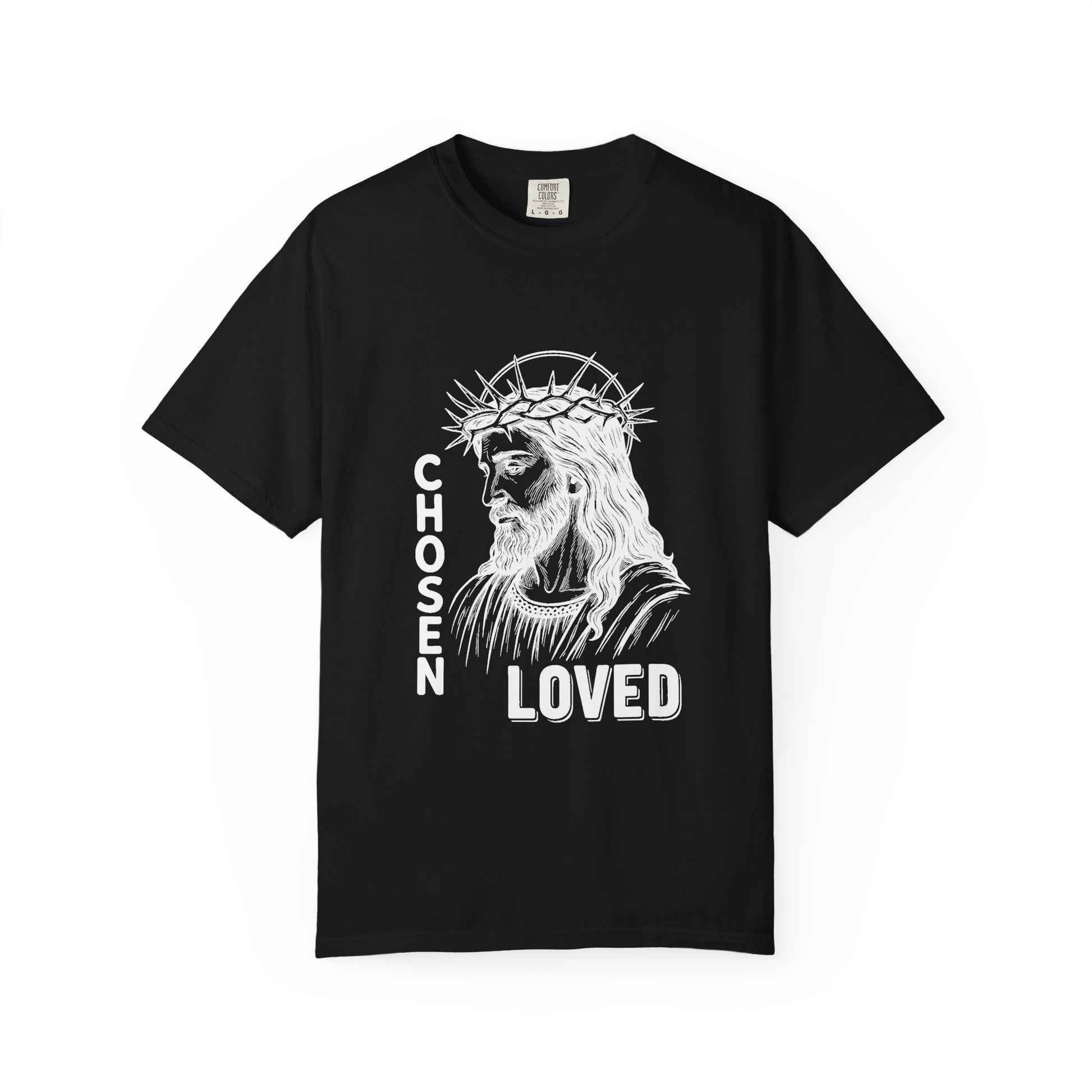 “Chosen Loved” by AARQ Unisex Garment-Dyed T-shirt - Faith-Inspired Tee for Christians, Perfect Gift for Religious Occasions, Spiritual Wear
