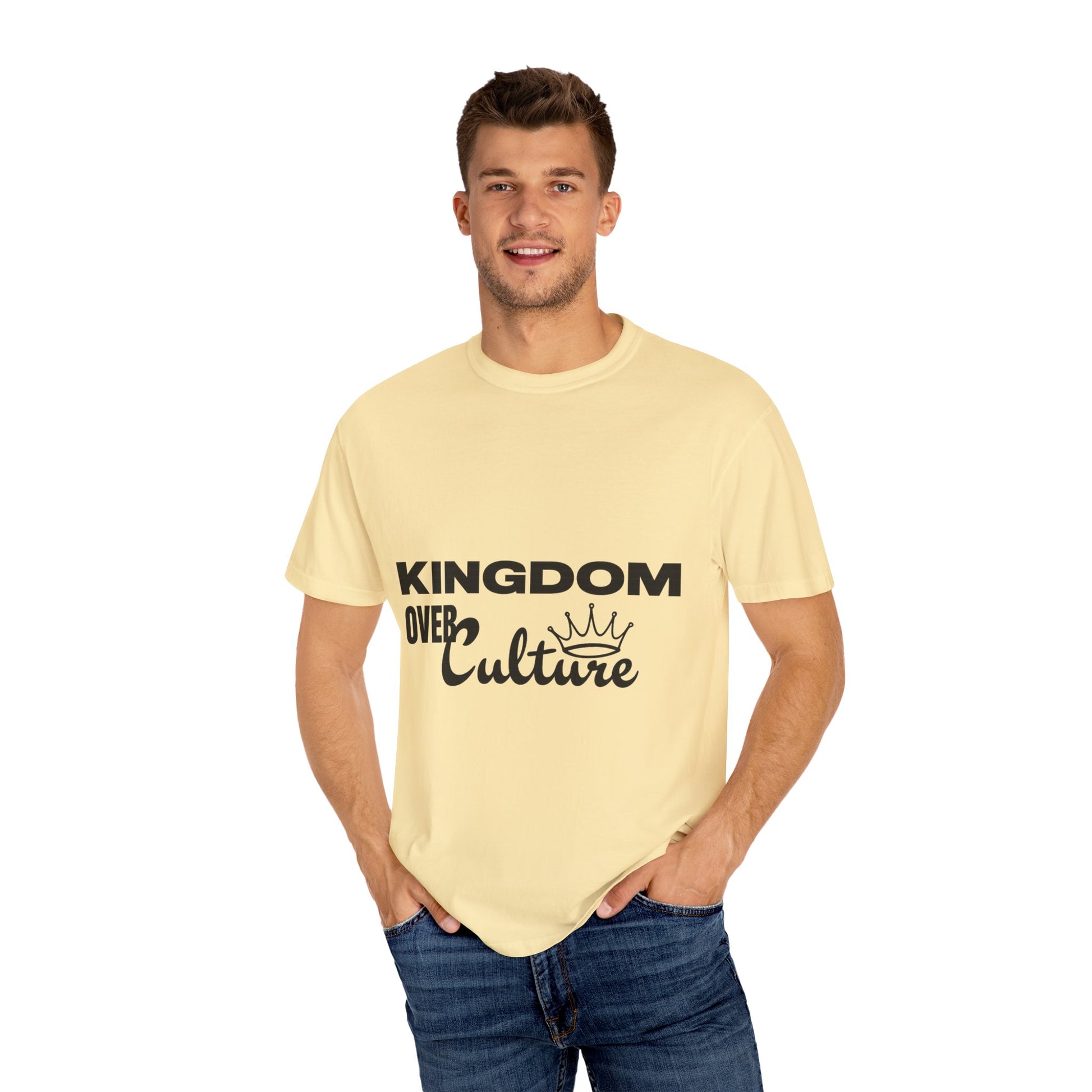 AARQ “Kingdom over Culture” Unisex Garment-Dyed T-shirt