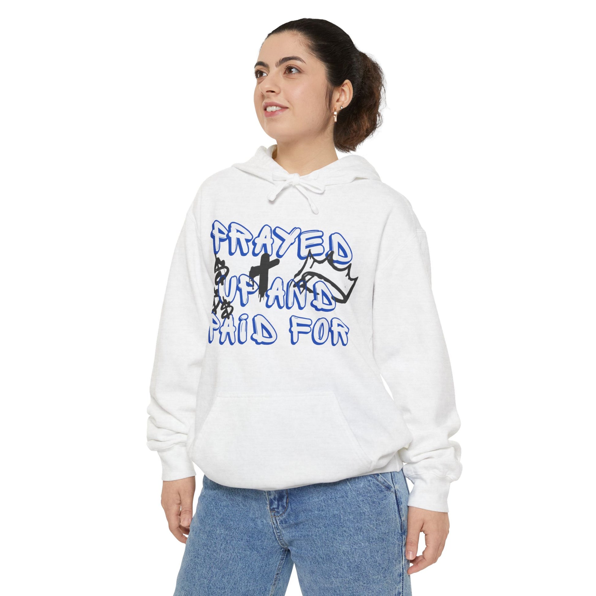 AARQ Unisex Hoodie "Prayed Up and Paid For" - Cozy Casual Wear, Spiritual Gift, Streetwear Collection