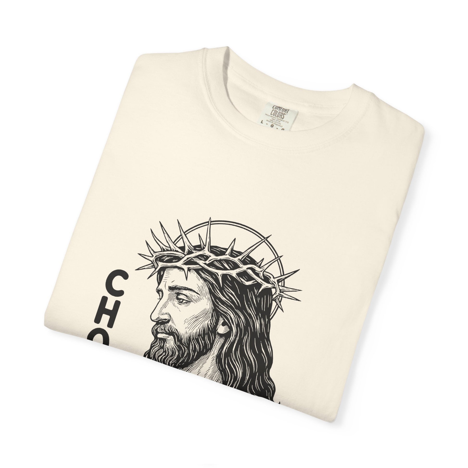 “Chosen Loved” by AARQ Unisex Garment-Dyed T-shirt - Faith-Inspired Tee for Christians, Perfect Gift for Religious Occasions, Spiritual Wear