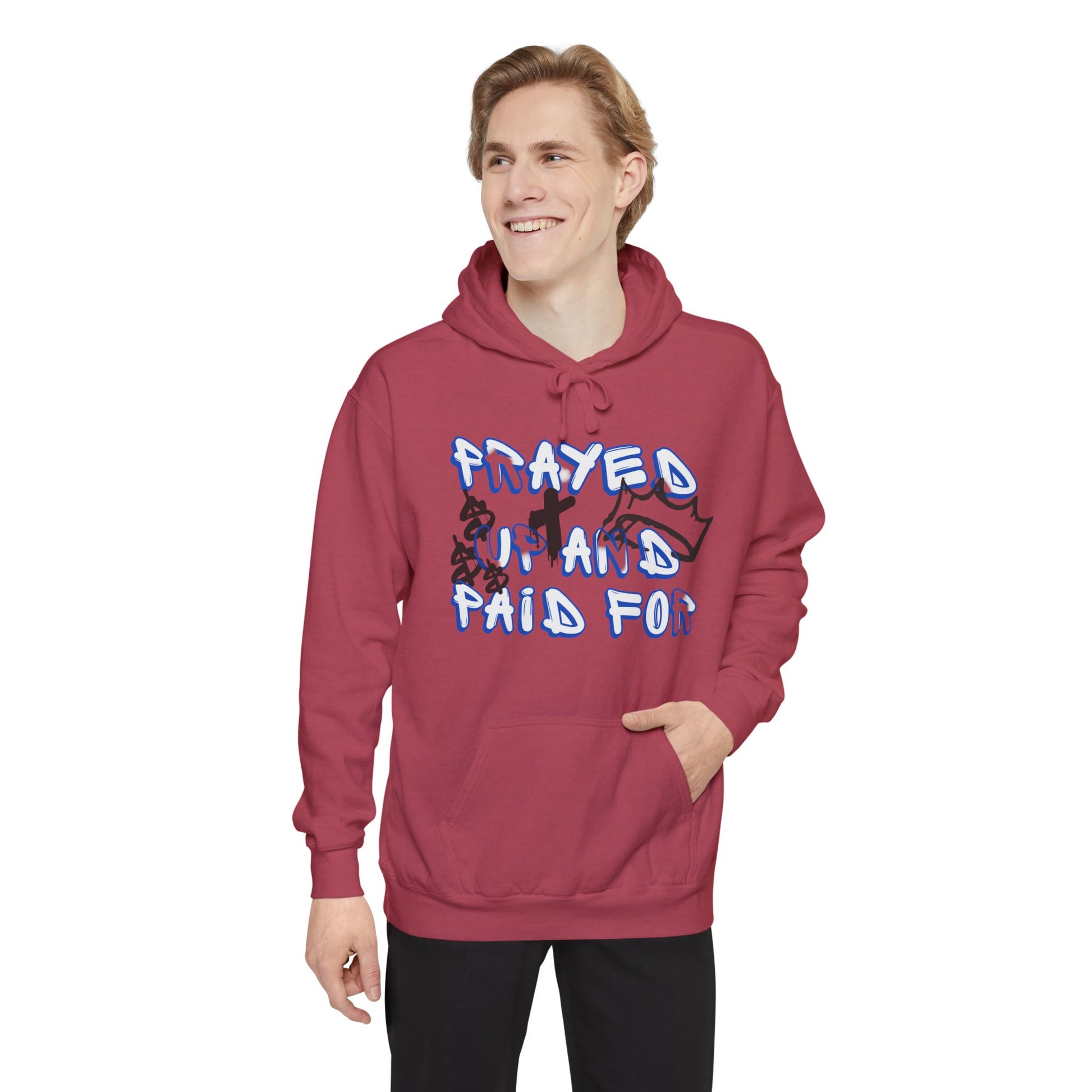 AARQ Unisex Hoodie "Prayed Up and Paid For" - Cozy Casual Wear, Spiritual Gift, Streetwear Collection