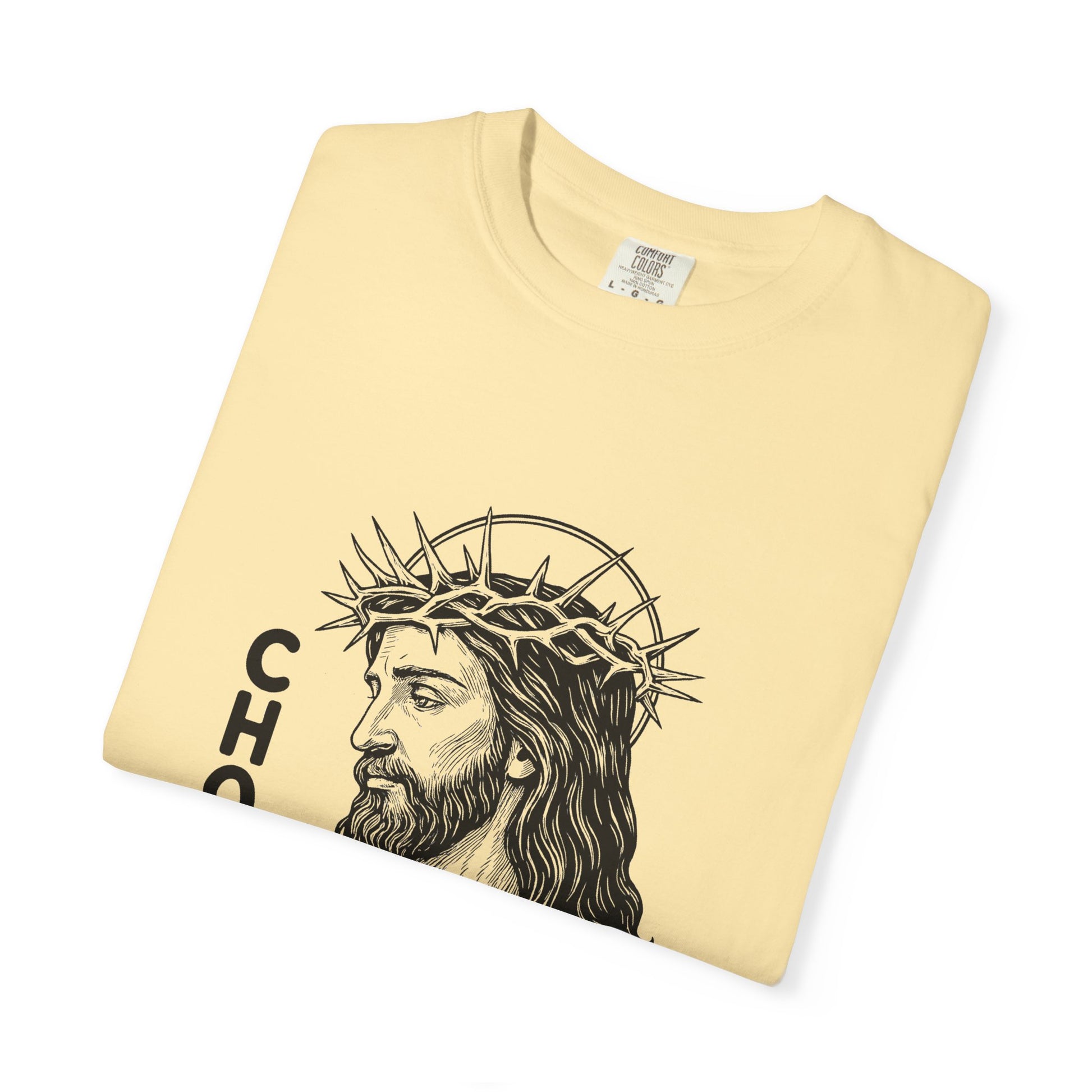 “Chosen Loved” by AARQ Unisex Garment-Dyed T-shirt - Faith-Inspired Tee for Christians, Perfect Gift for Religious Occasions, Spiritual Wear