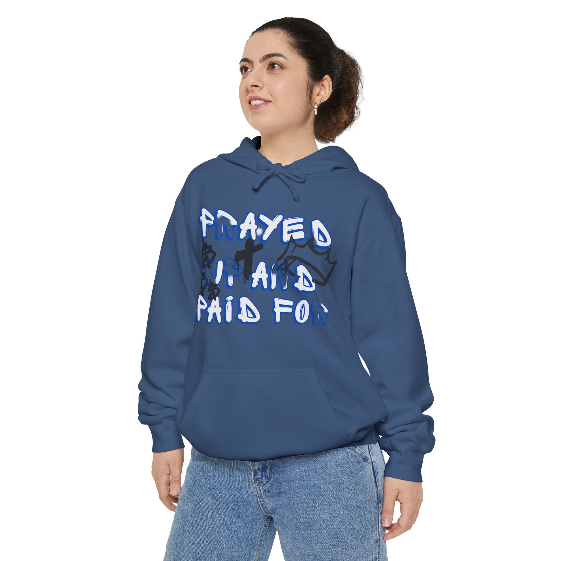 AARQ Unisex Hoodie "Prayed Up and Paid For" - Cozy Casual Wear, Spiritual Gift, Streetwear Collection