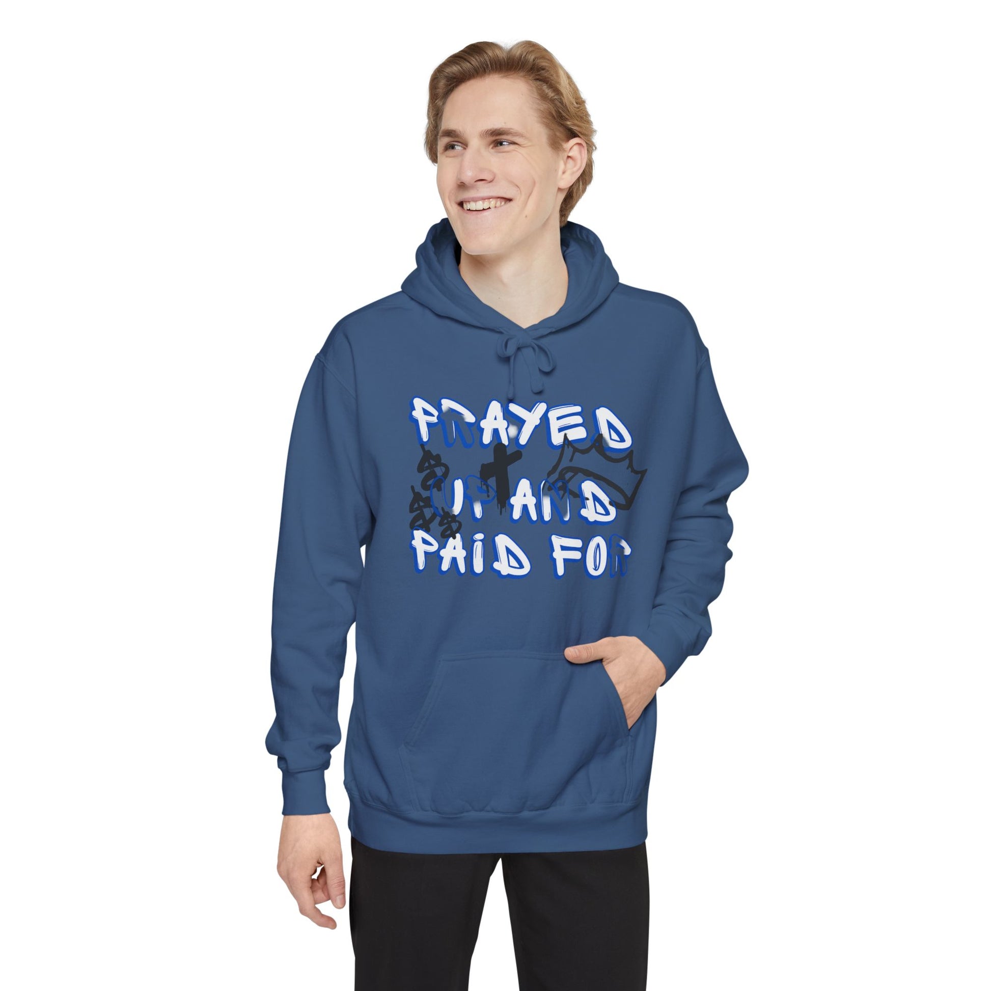 AARQ Unisex Hoodie "Prayed Up and Paid For" - Cozy Casual Wear, Spiritual Gift, Streetwear Collection