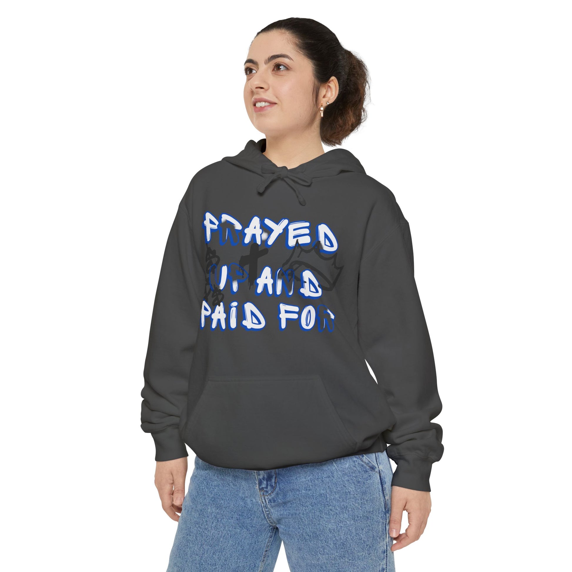 AARQ Unisex Hoodie "Prayed Up and Paid For" - Cozy Casual Wear, Spiritual Gift, Streetwear Collection