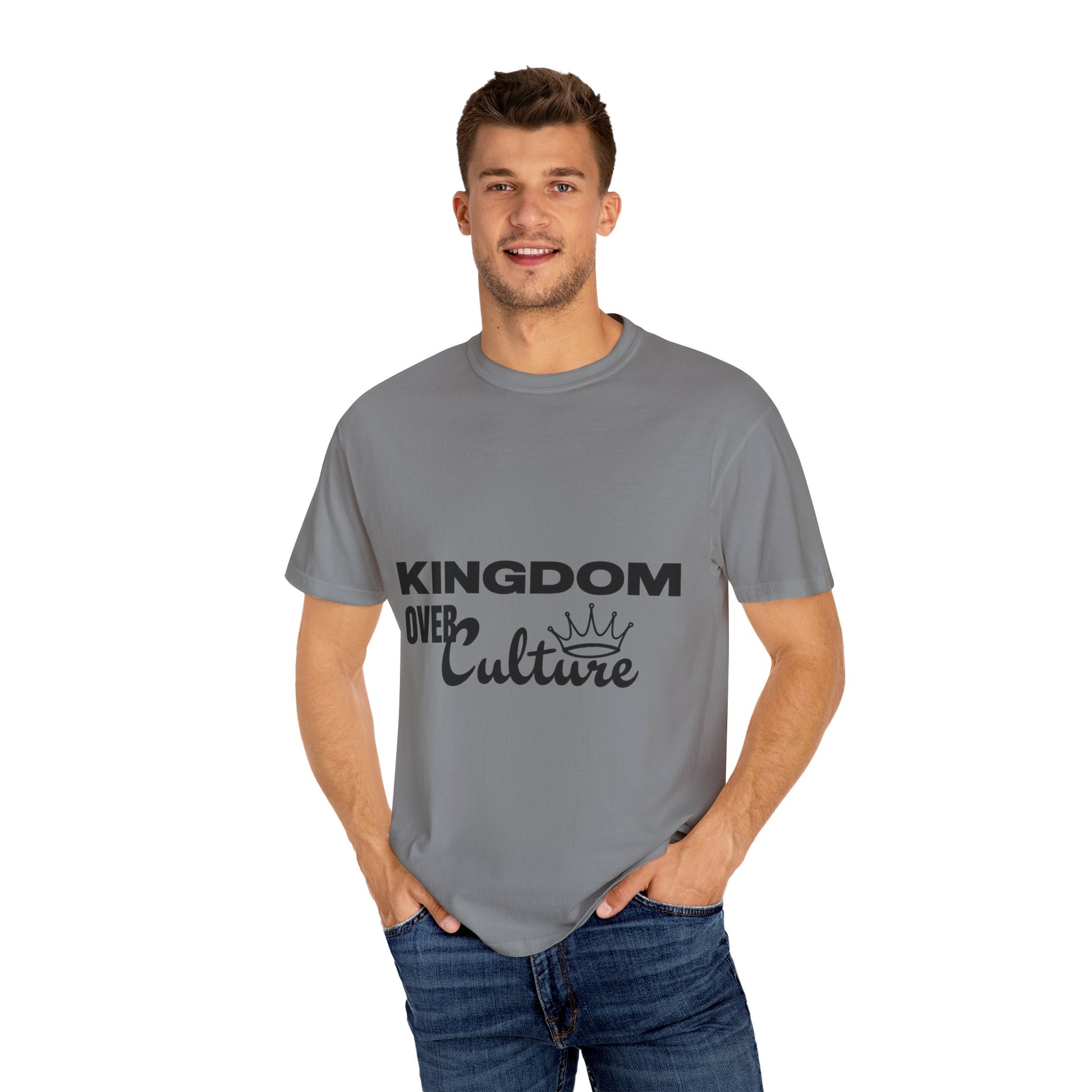 AARQ “Kingdom over Culture” Unisex Garment-Dyed T-shirt