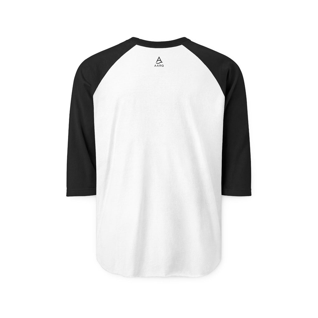 “Know Love No Fear” Three-Quarter Sleeve Raglan Shirt with "Know Love No Fear" - Casual Tee, Motivational Apparel,Everyday Wear
