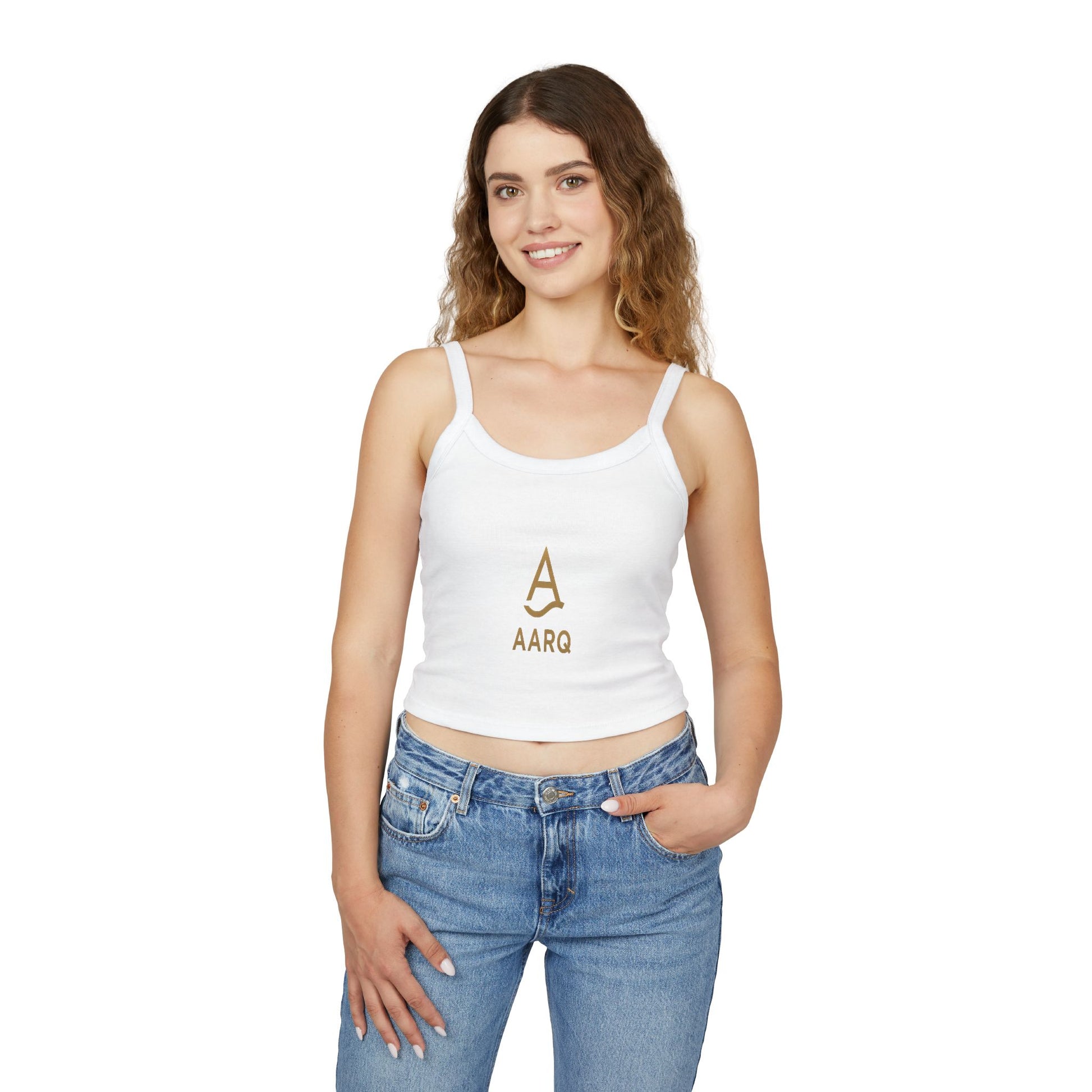 AARQ Chic Women's Spaghetti Strap Tank Tops with Minimalist Designs, Casual Summer Wear, Perfect for Day Trips, Festivals, and Layering