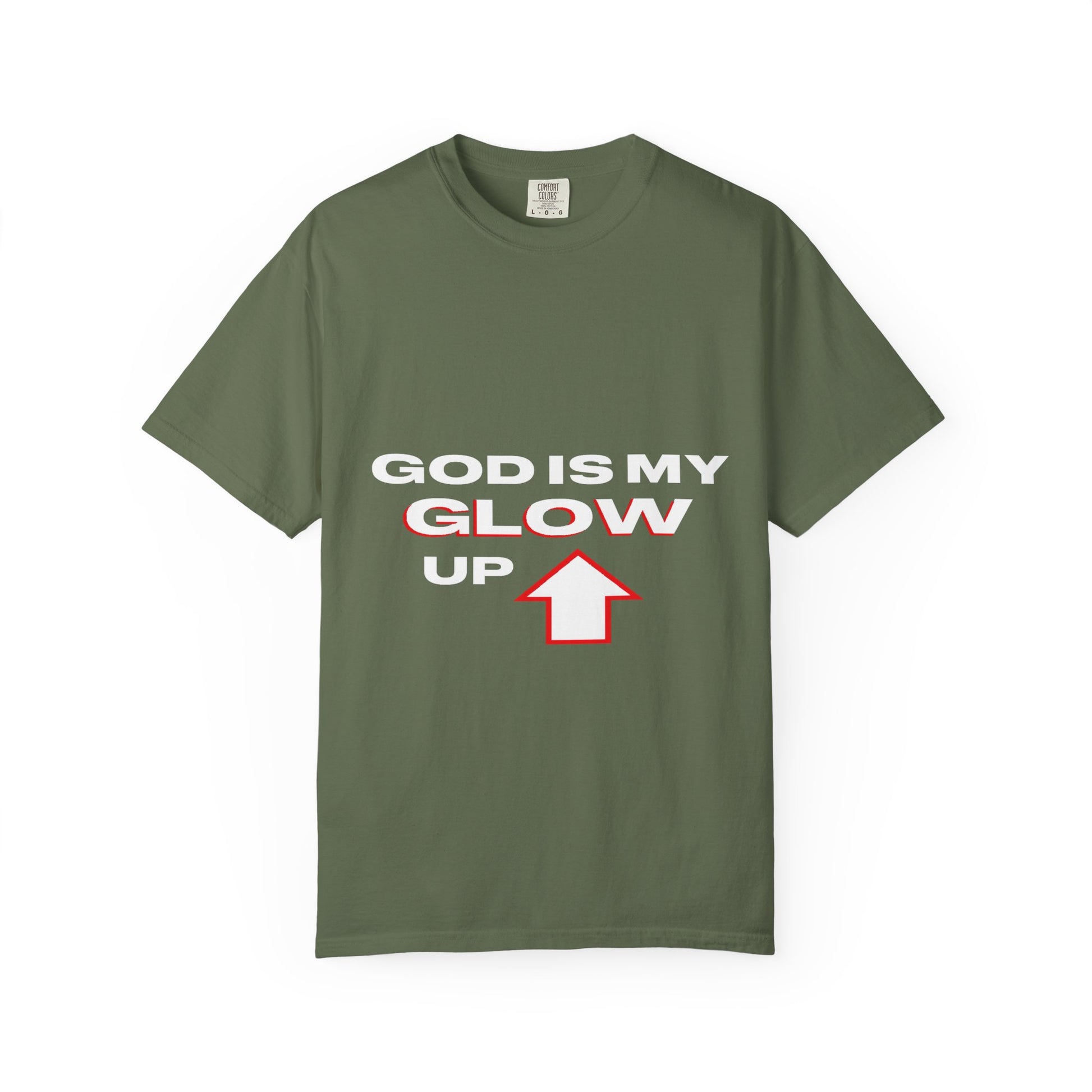 "God is My Glow Up" StreetReady Motivational T-Shirt, Inspirational Tee, Casual Wear, Gift for Him/Her, Spiritual Apparel, Everyday Comfort
