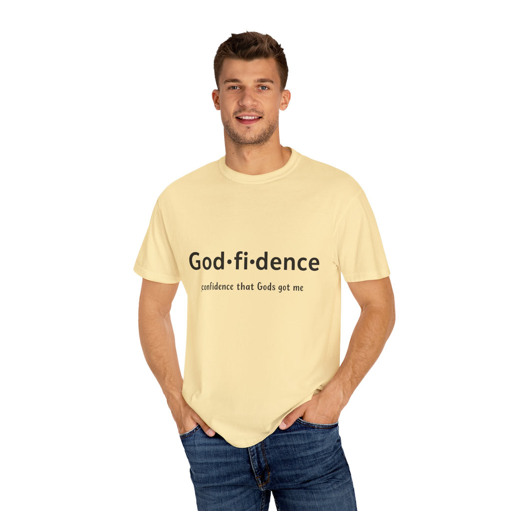AARQ StreetReady Collection Faith-Inspired Unisex T-Shirt, Godfidence Tee.