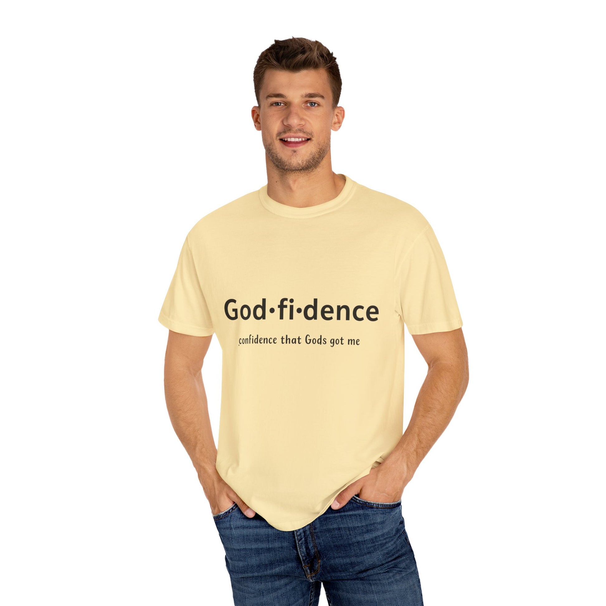 AARQ StreetReady Collection Faith-Inspired Unisex T-Shirt, Godfidence Tee.