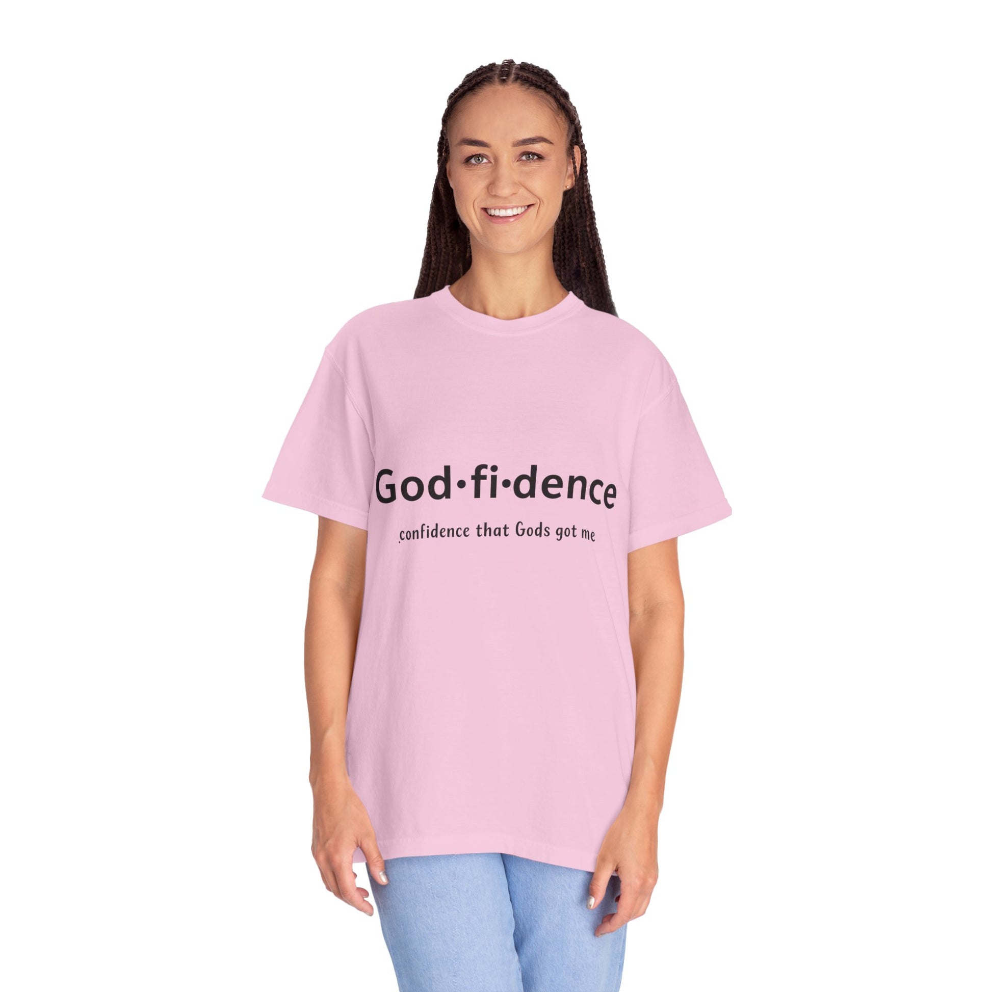 AARQ StreetReady Collection Faith-Inspired Unisex T-Shirt, Godfidence Tee.