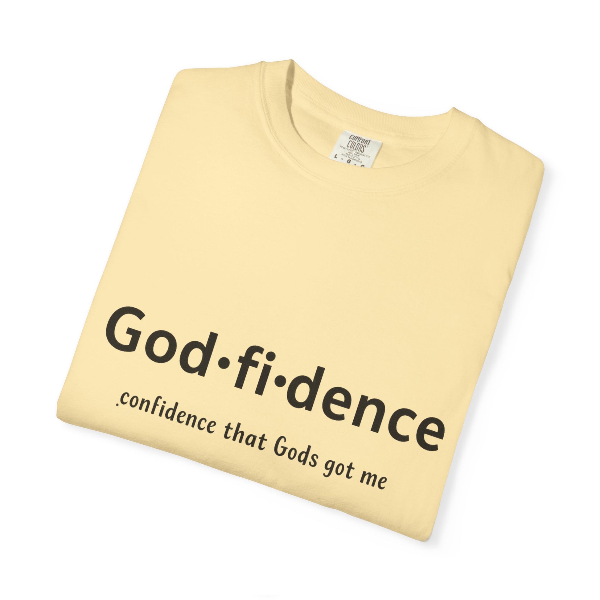 AARQ StreetReady Collection Faith-Inspired Unisex T-Shirt, Godfidence Tee.
