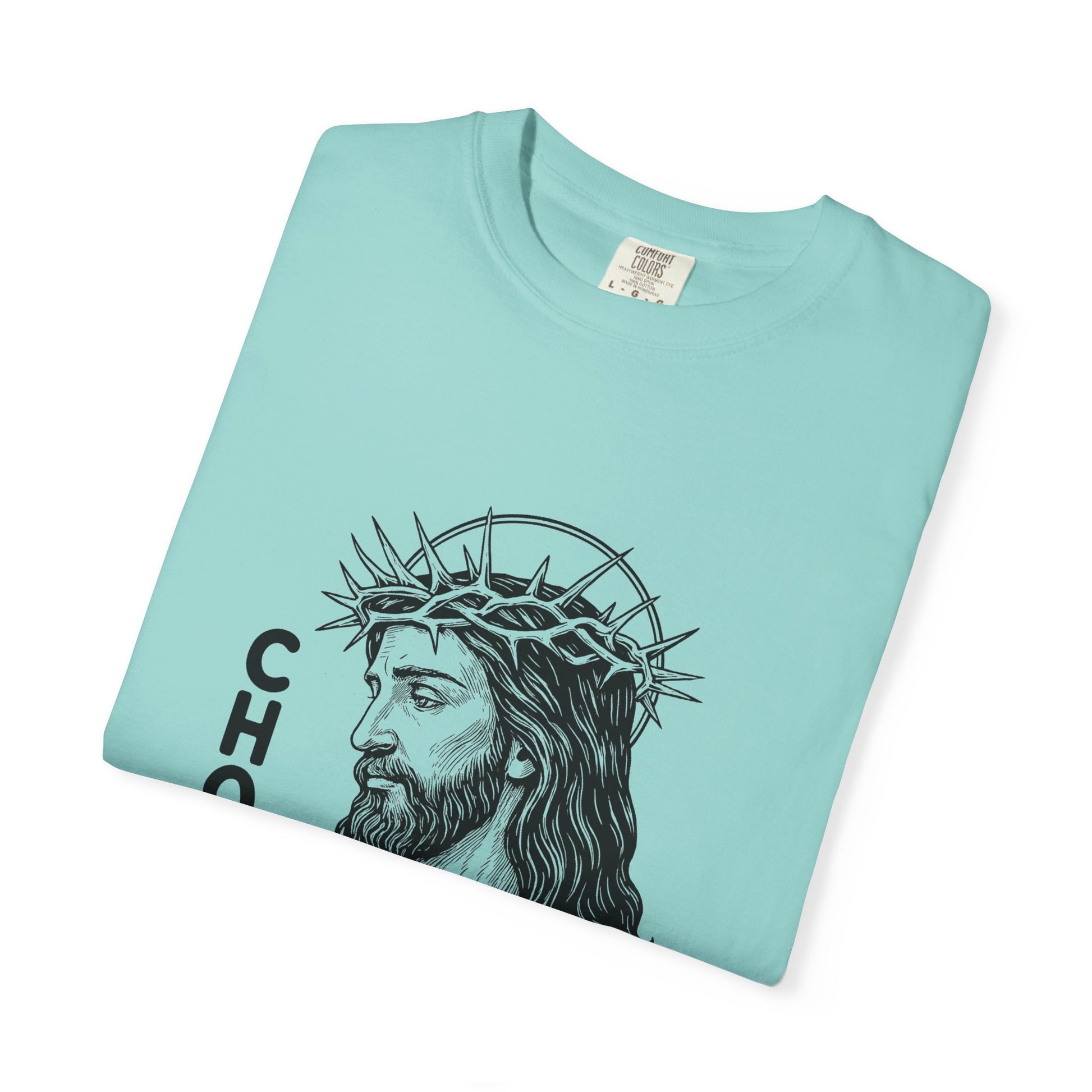 “Chosen Loved” by AARQ Unisex Garment-Dyed T-shirt - Faith-Inspired Tee for Christians, Perfect Gift for Religious Occasions, Spiritual Wear