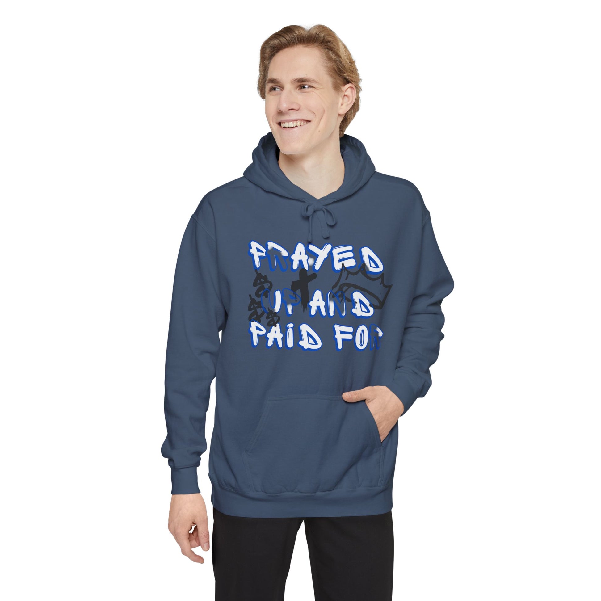 AARQ Unisex Hoodie "Prayed Up and Paid For" - Cozy Casual Wear, Spiritual Gift, Streetwear Collection