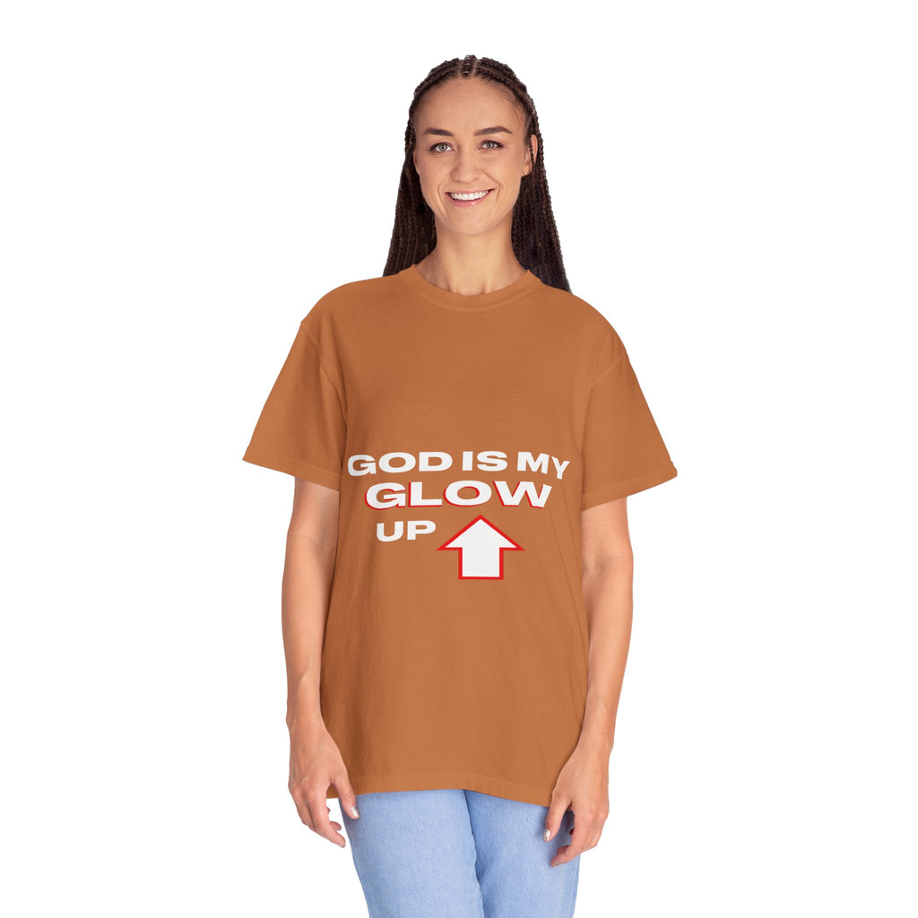 "God is My Glow Up" StreetReady Motivational T-Shirt, Inspirational Tee, Casual Wear, Gift for Him/Her, Spiritual Apparel, Everyday Comfort