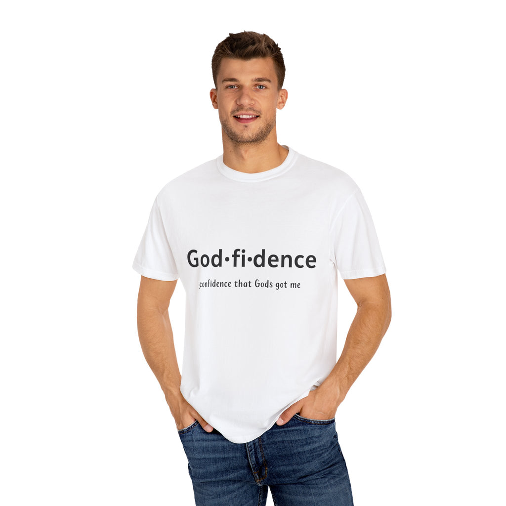 AARQ StreetReady Collection Faith-Inspired Unisex T-Shirt, Godfidence Tee.