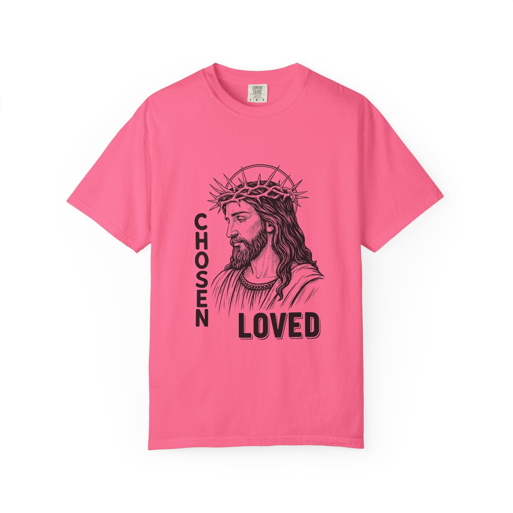 “Chosen Loved” by AARQ Unisex Garment-Dyed T-shirt - Faith-Inspired Tee for Christians, Perfect Gift for Religious Occasions, Spiritual Wear