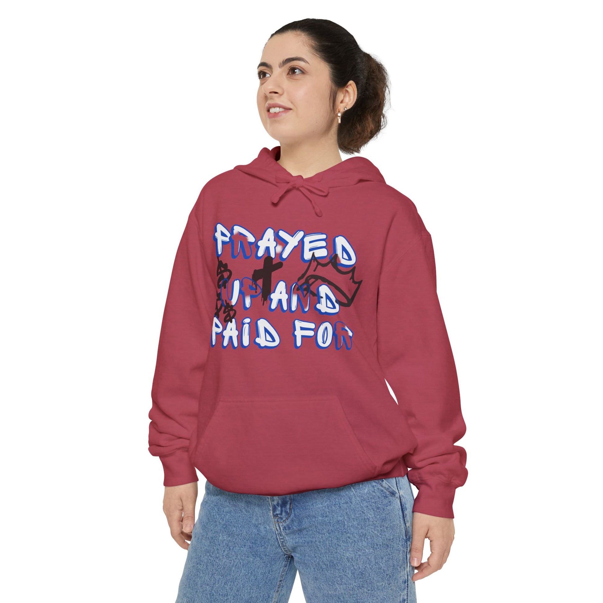 AARQ Unisex Hoodie "Prayed Up and Paid For" - Cozy Casual Wear, Spiritual Gift, Streetwear Collection