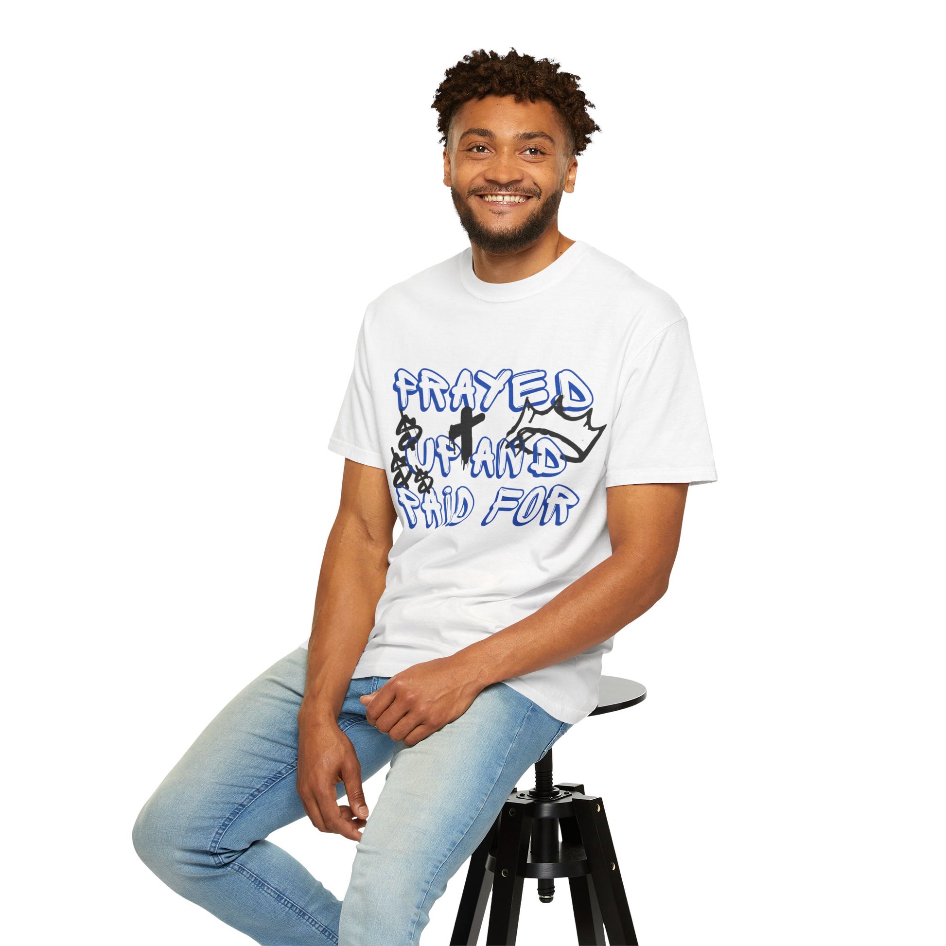 AARQ StreetReady Collection Prayed Up and Paid For T-Shirt, Garment-Dyed Tee