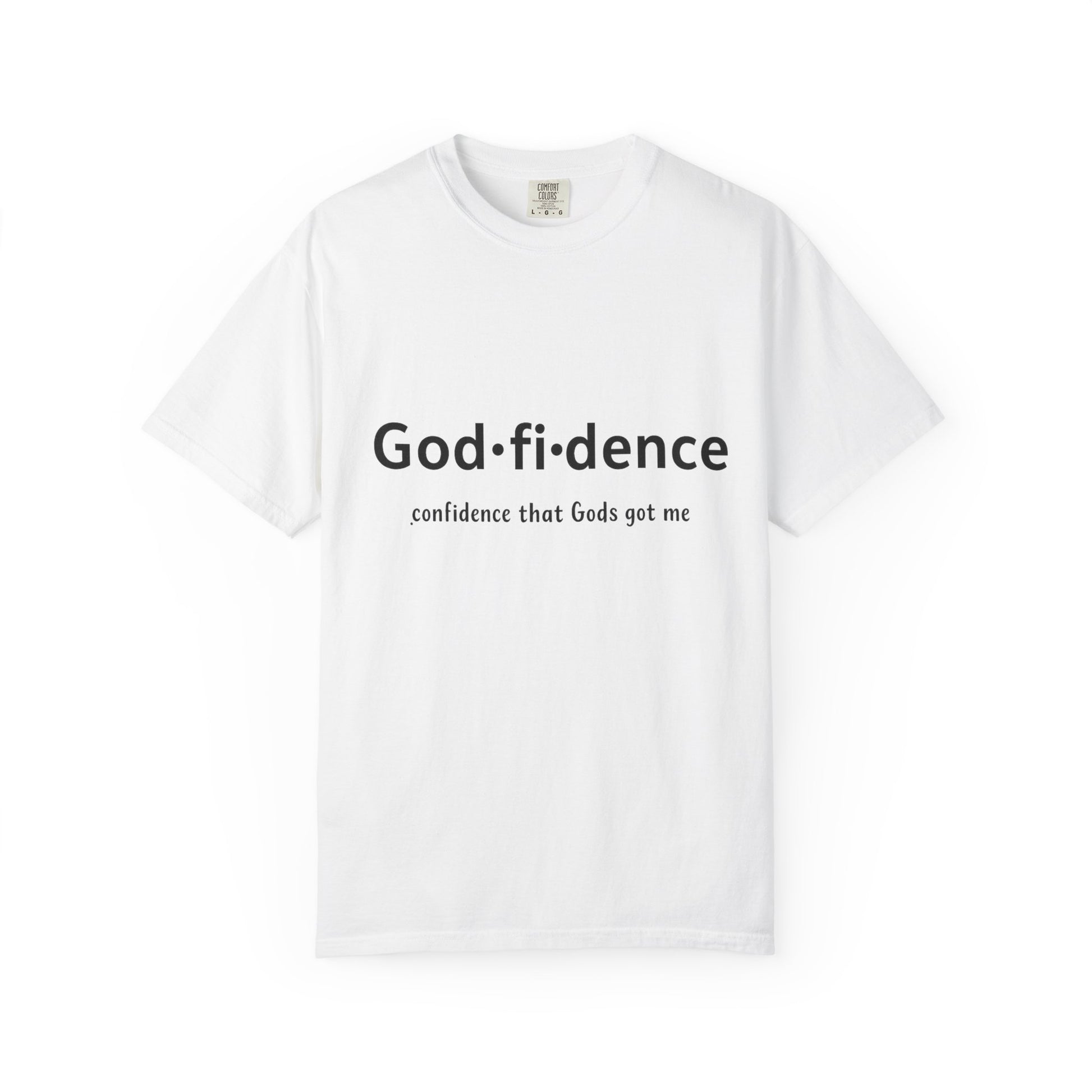 AARQ StreetReady Collection Faith-Inspired Unisex T-Shirt, Godfidence Tee.