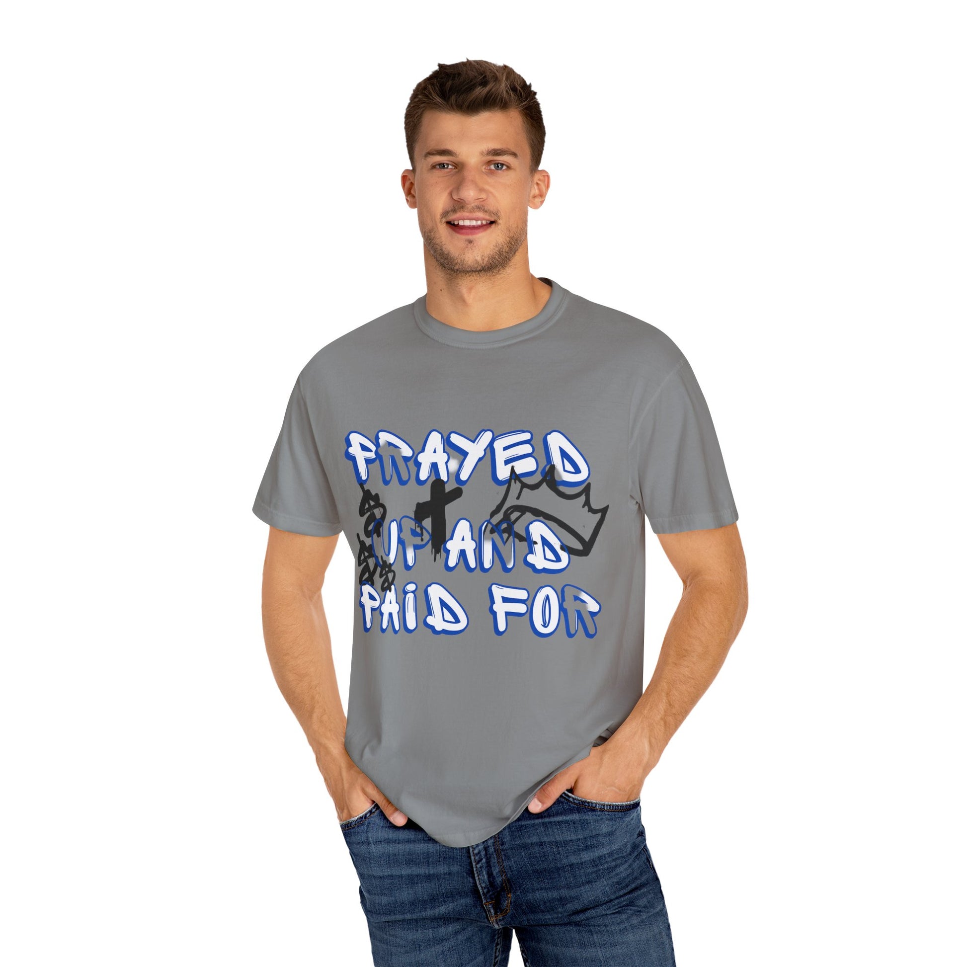 AARQ StreetReady Collection Prayed Up and Paid For T-Shirt, Garment-Dyed Tee