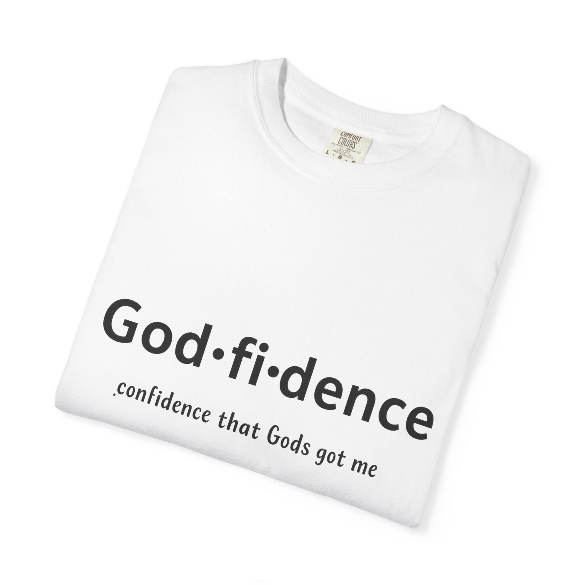 AARQ StreetReady Collection Faith-Inspired Unisex T-Shirt, Godfidence Tee.
